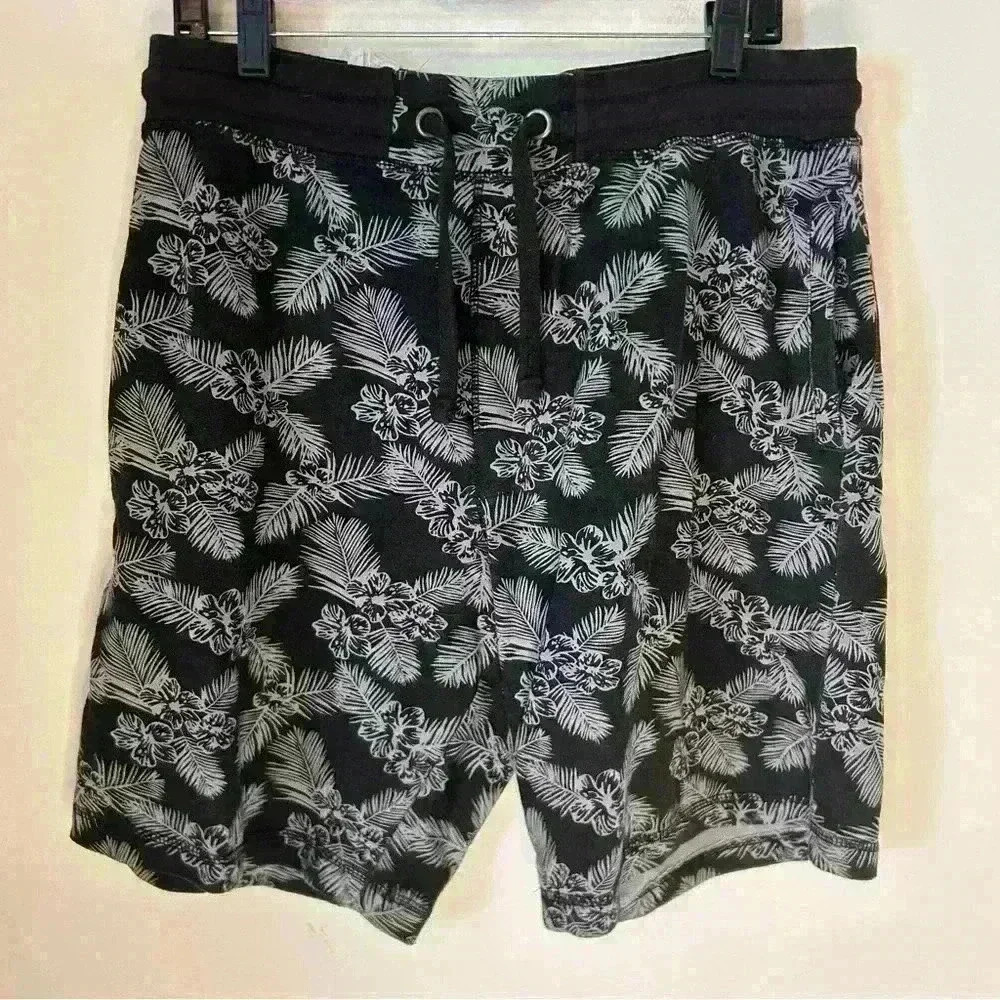 Mens Free Planet Drawstring Cotton Shorts